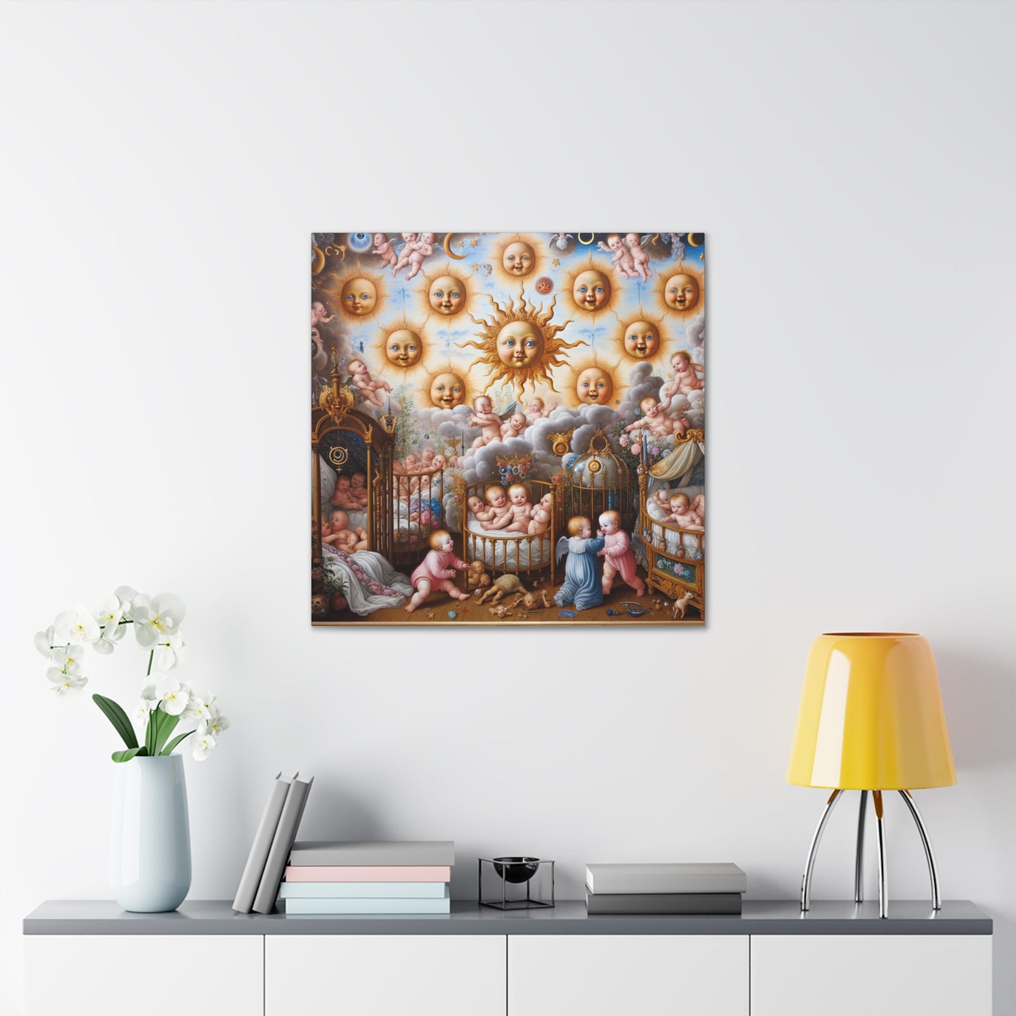 Joyful Celestial Smiles - Canvas