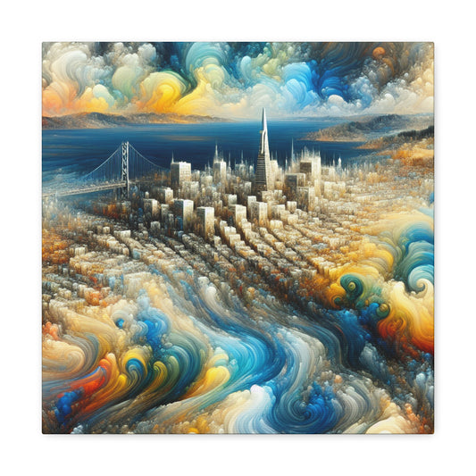 "Eclectic Urban Serenity" - Canvas