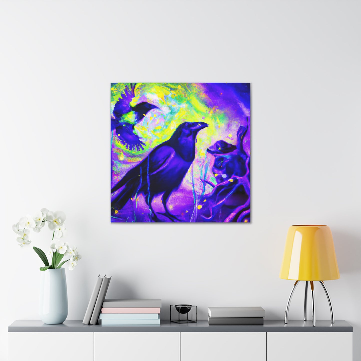 "Crow in Dreamland" - Canvas