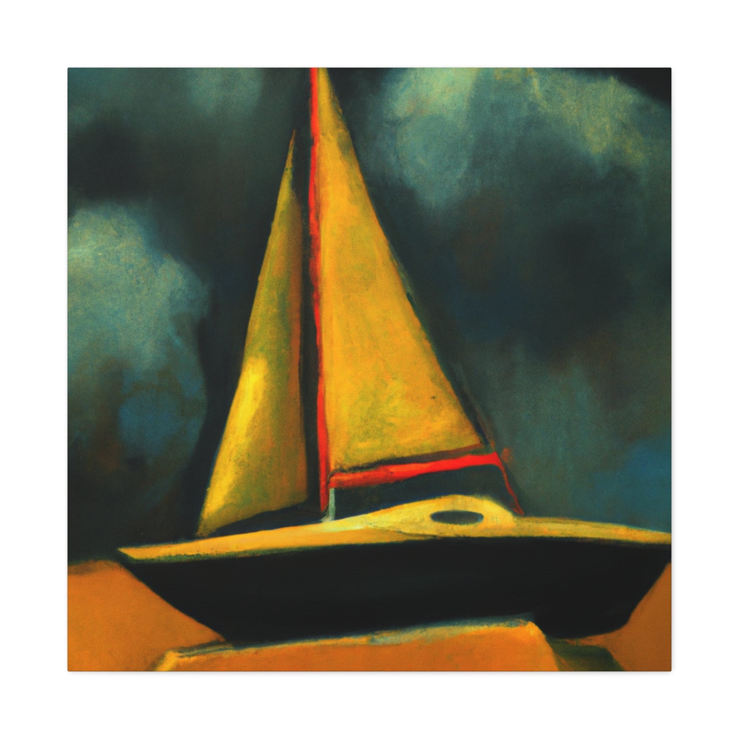 "Boats in the Fog" - Canvas