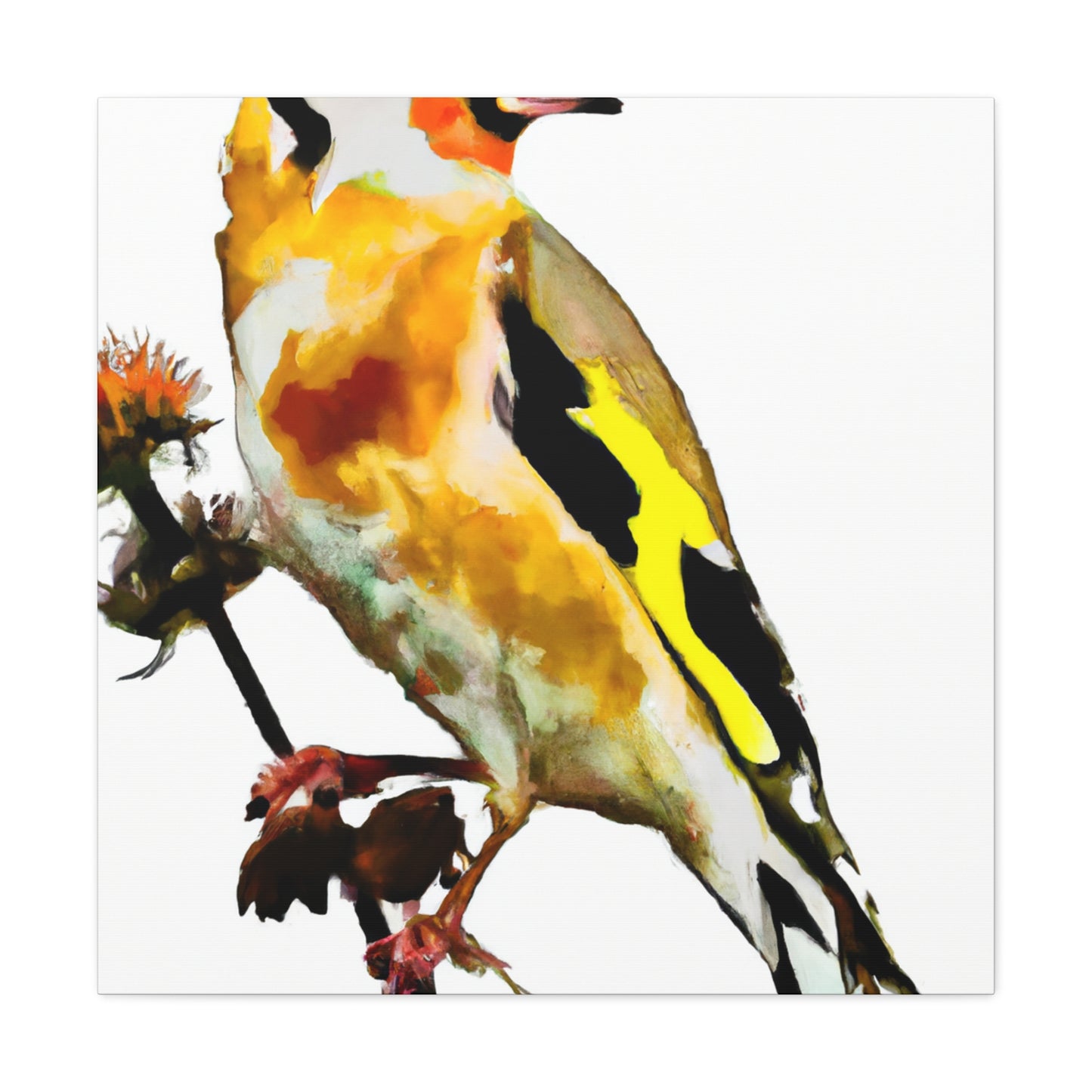 "Flock of Goldfinches" - Canvas