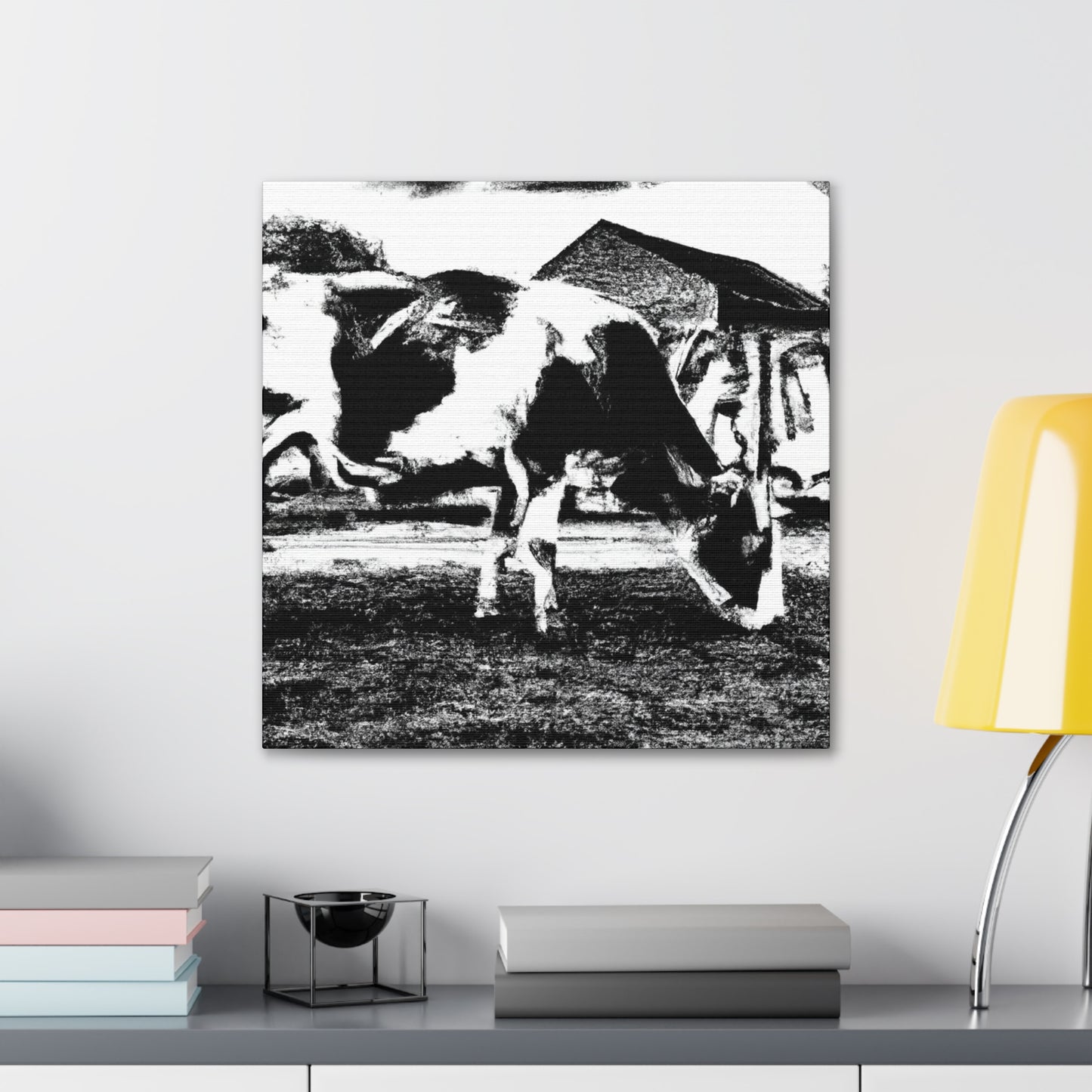 Milk Cow Mural. - Canvas