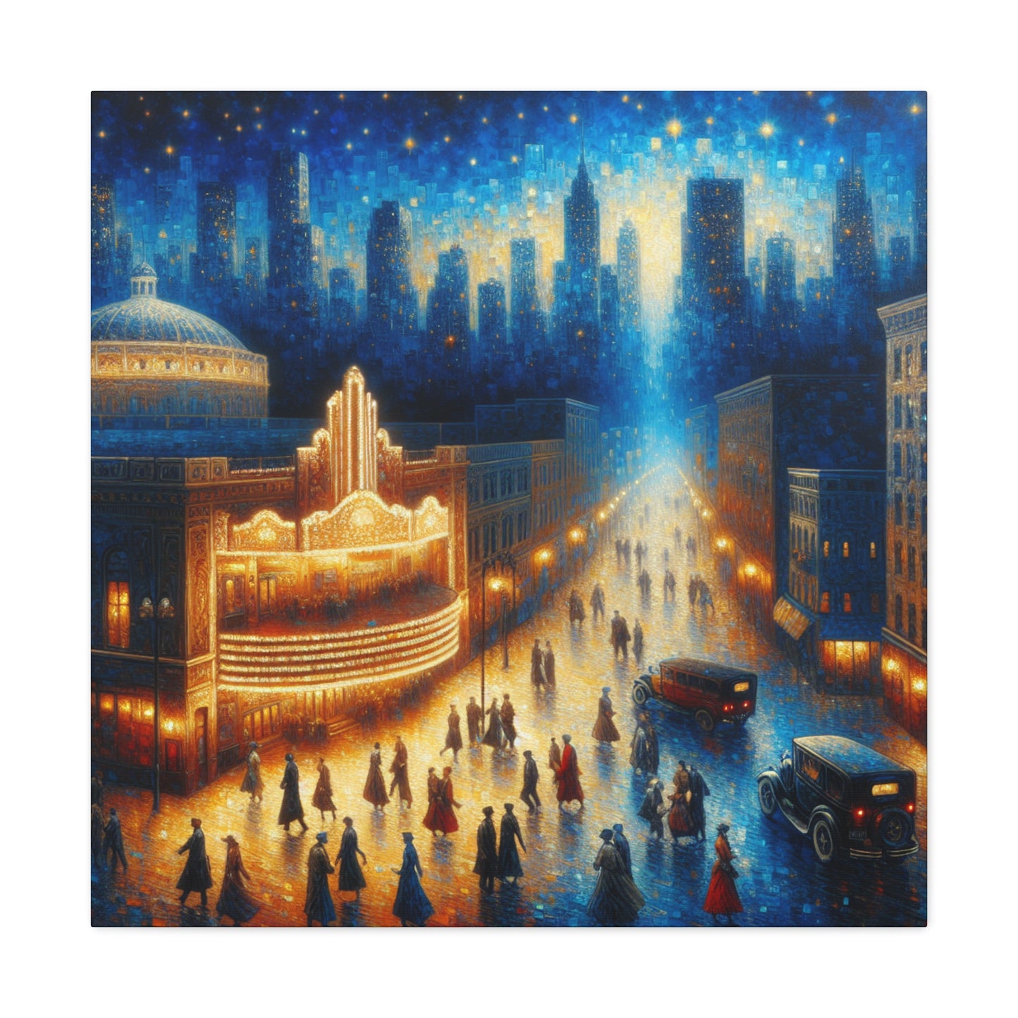 "Enchanting Urban Tapestry" - Canvas