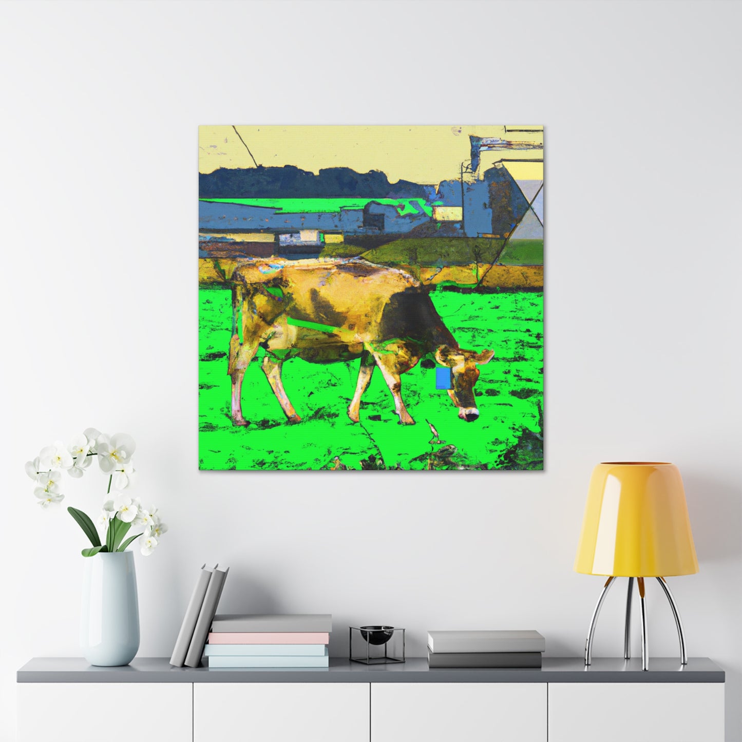 "Cow On The Farm" - Canvas