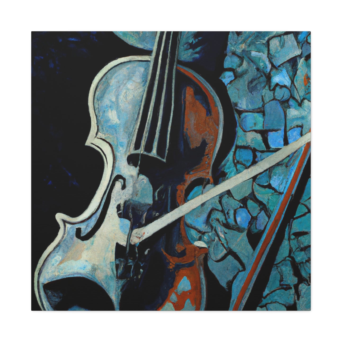 "Strumming on a Violin" - Canvas