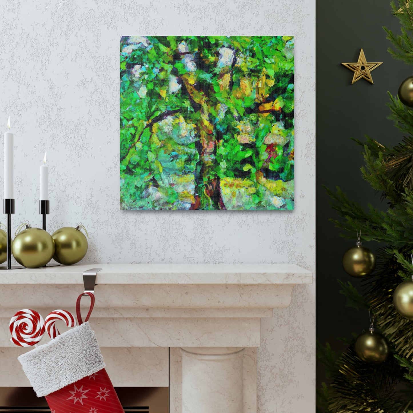 Oak Tree in Abstraction - Canvas