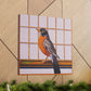 "Robins Singing Deco" - Canvas