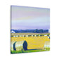 "Serene Hayfield Dreamscape" - Canvas