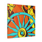 "Wheel of Grandeur Wagon" - Canvas