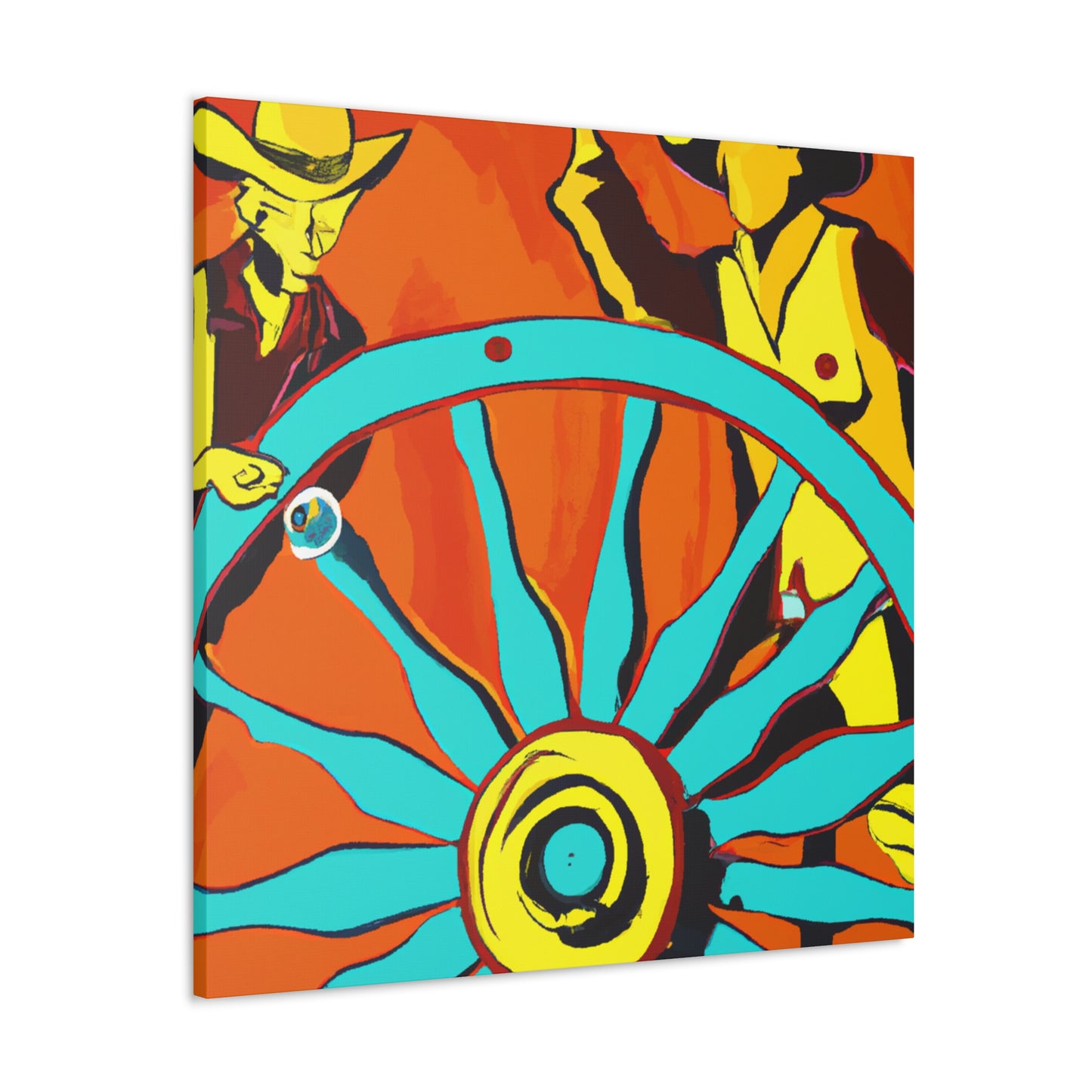 "Wheel of Grandeur Wagon" - Canvas