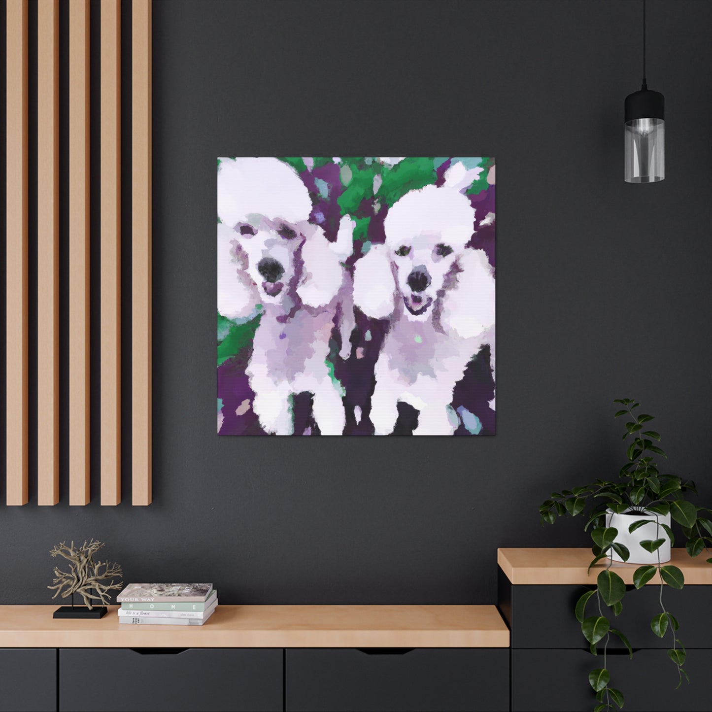 Poodle in Impressionism - Canvas