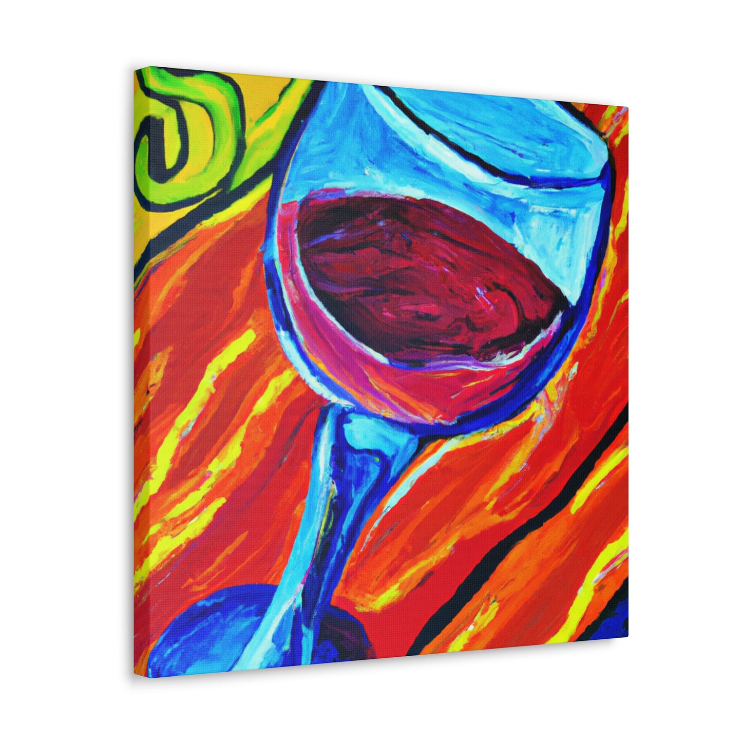 "Glorious Wine Glass Beauty" - Canvas