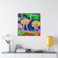 Ostrich Dreamscape Painting - Canvas