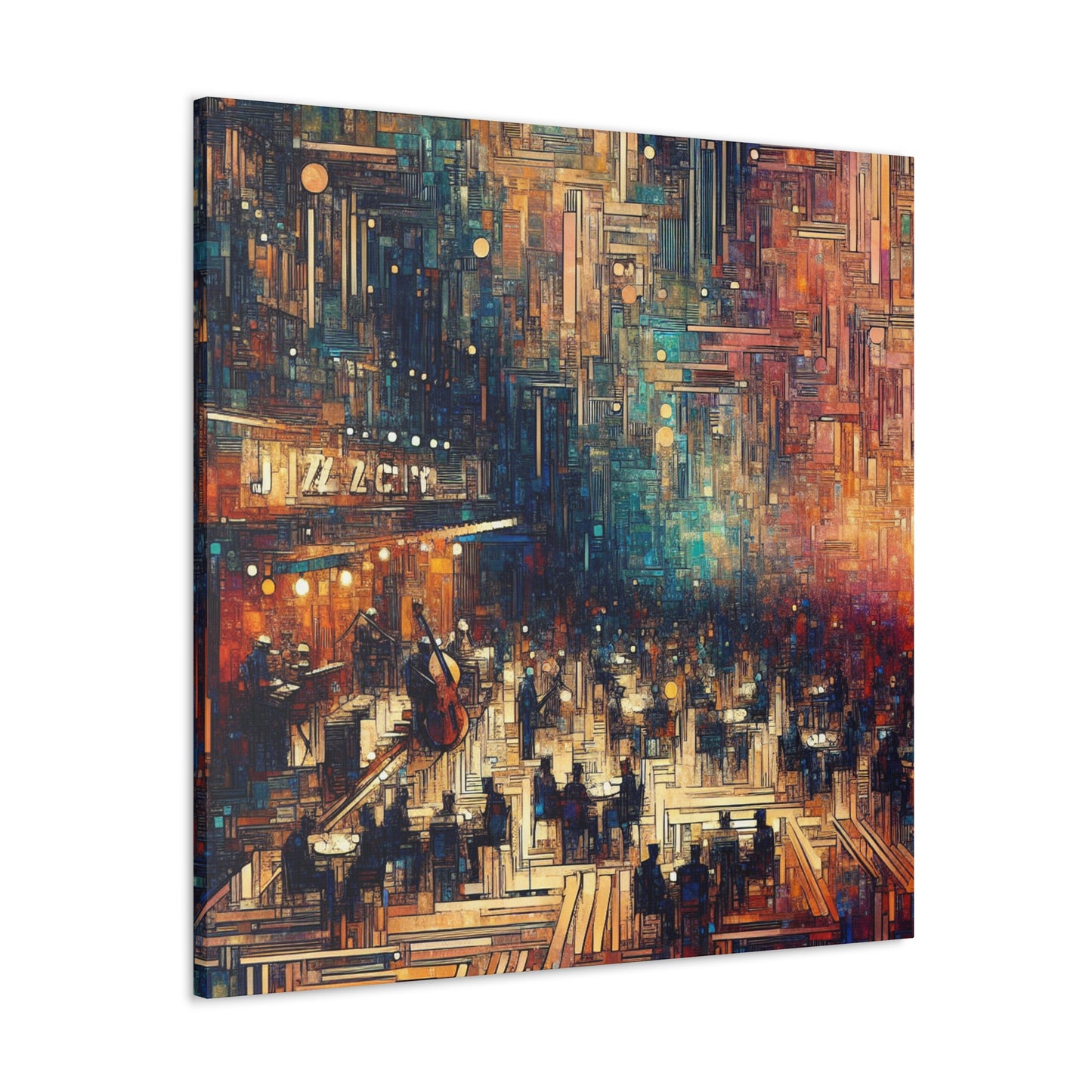 "Sonic Enigma: Jazz Clubs" - Canvas