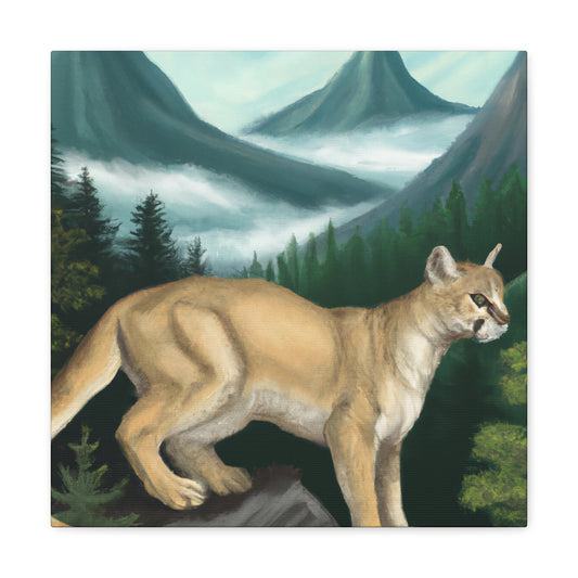 Cougar in Neoclassicism - Canvas