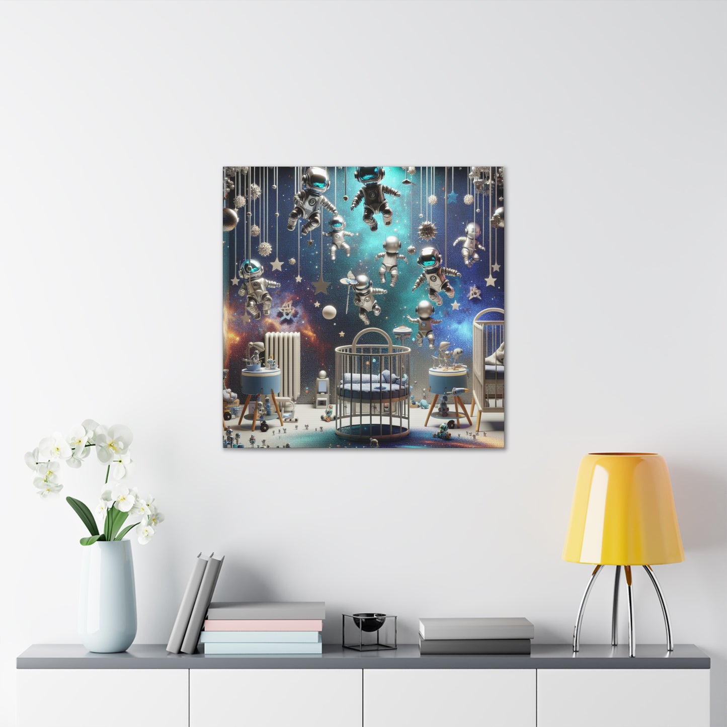 "Robotic Cosmic Escapade" - Canvas