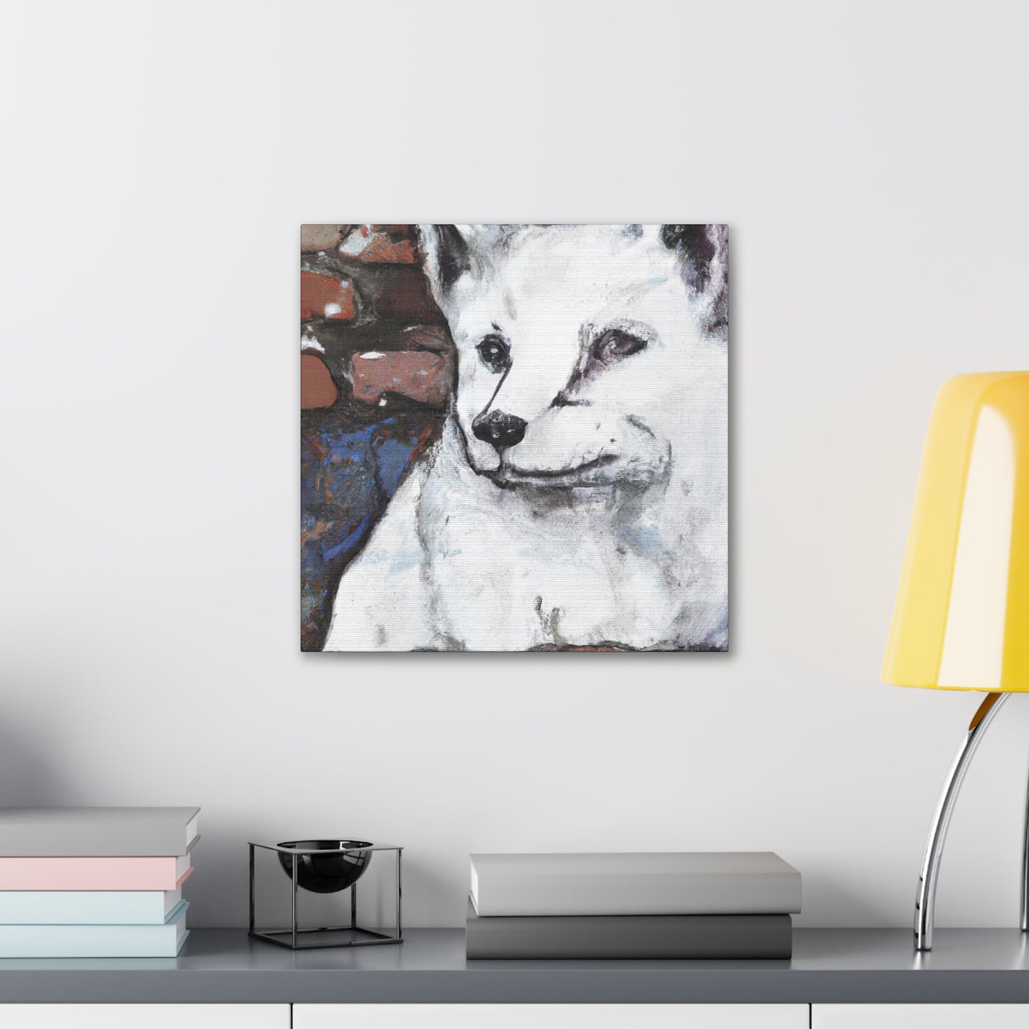 Arctic Fox Winter Dance - Canvas