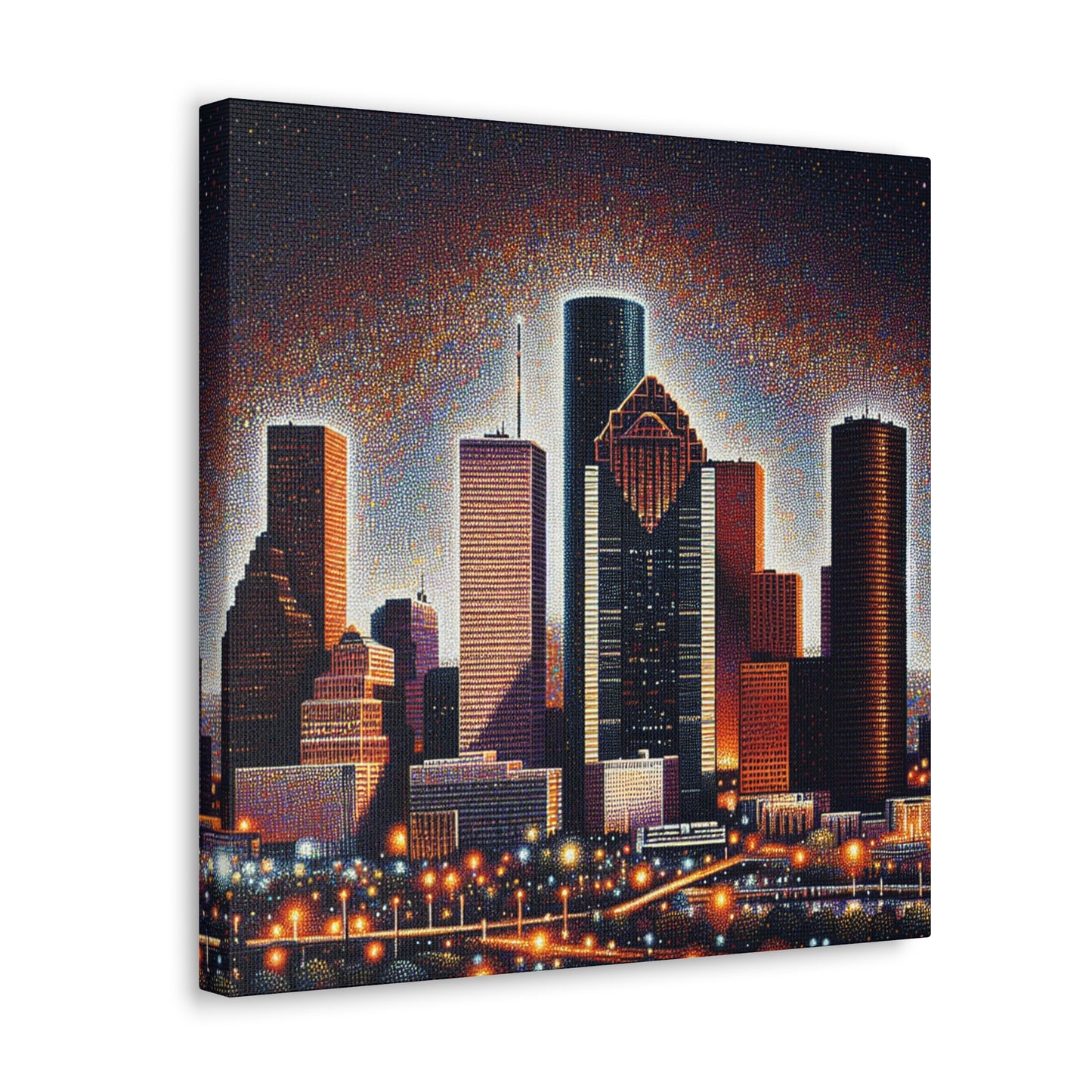 "Texan Urban Tapestry" - Canvas