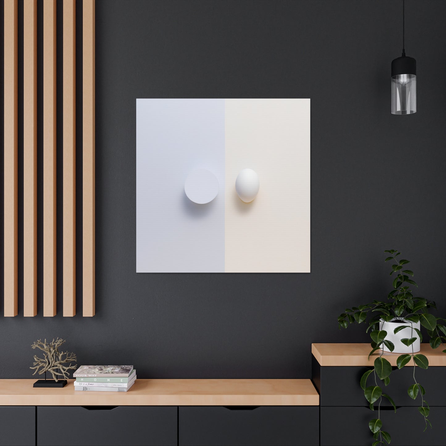 Eggs in Minimalism - Canvas