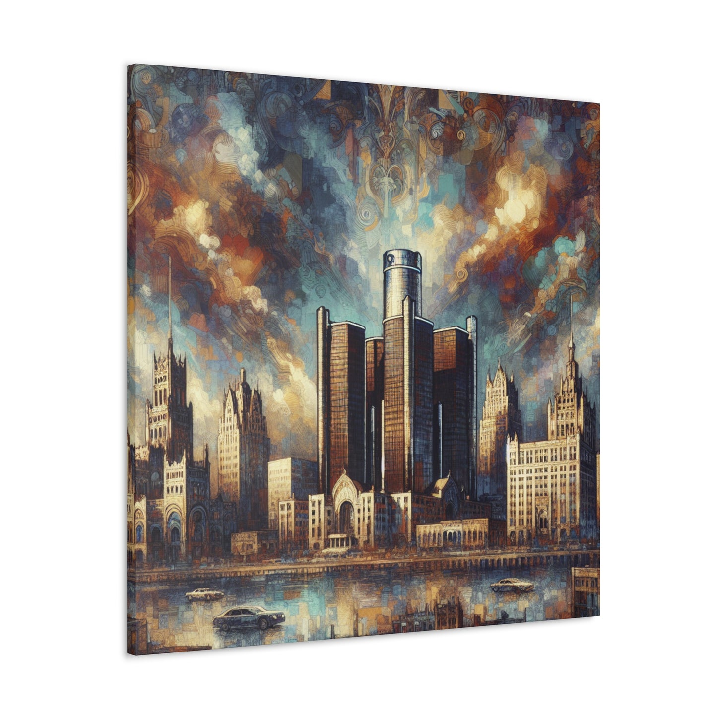 "City on Fire" - Canvas