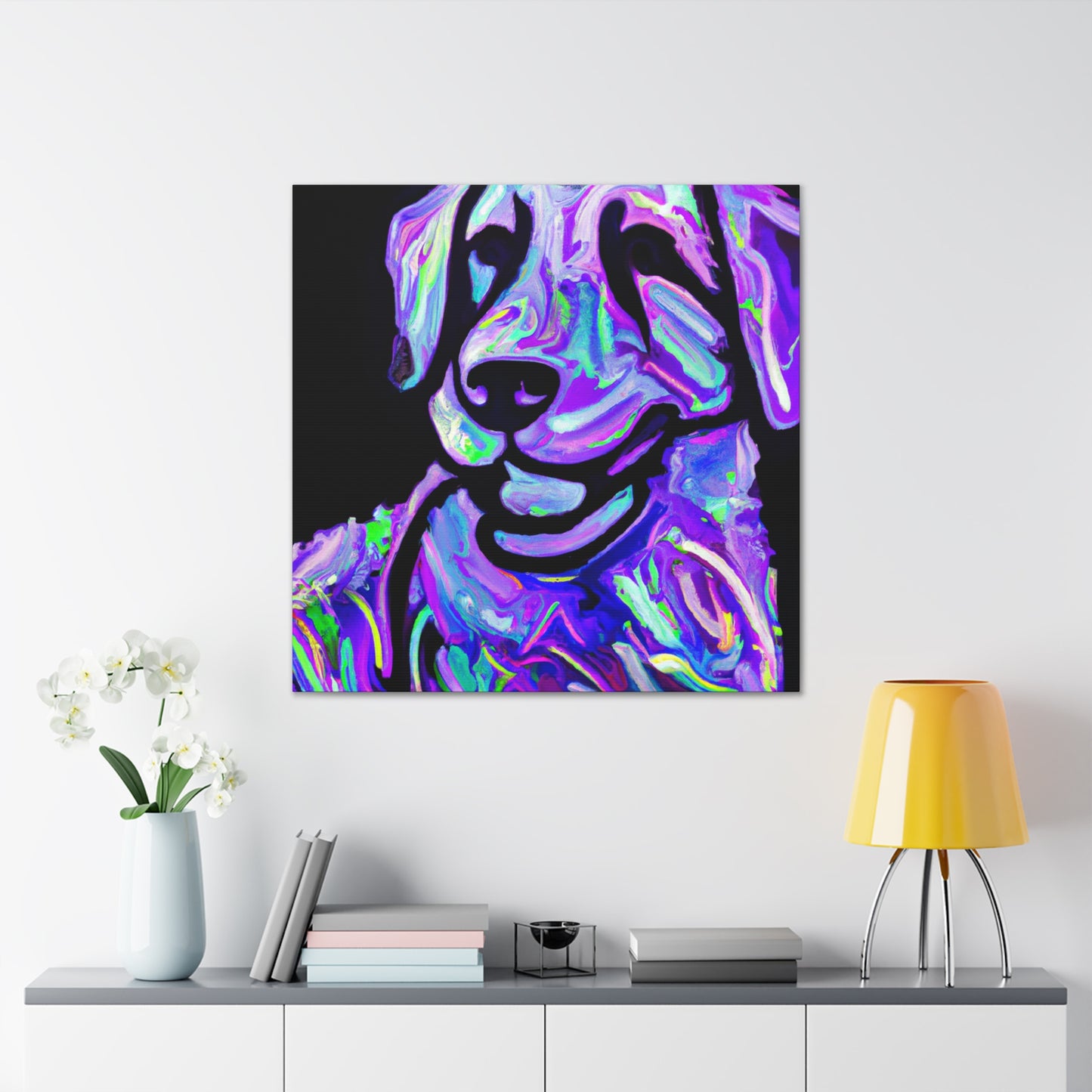 "Labrador in Expressionism" - Canvas