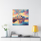 "Vibrant Enchantment: Salt Lake" - Canvas