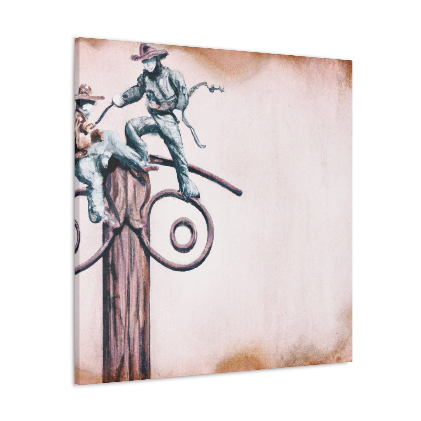 "Harnessing the Hitching Post" - Canvas