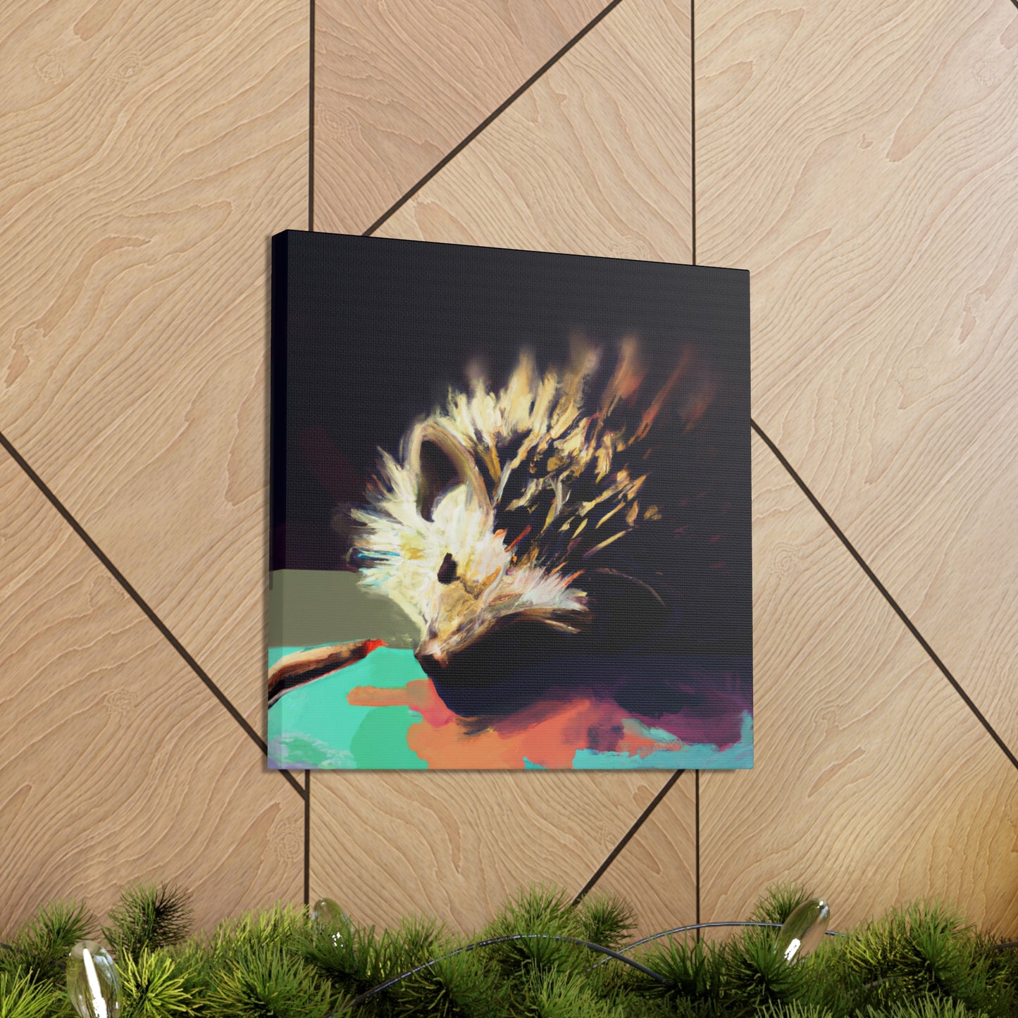 "Hedgehog's Surreal Dream" - Canvas