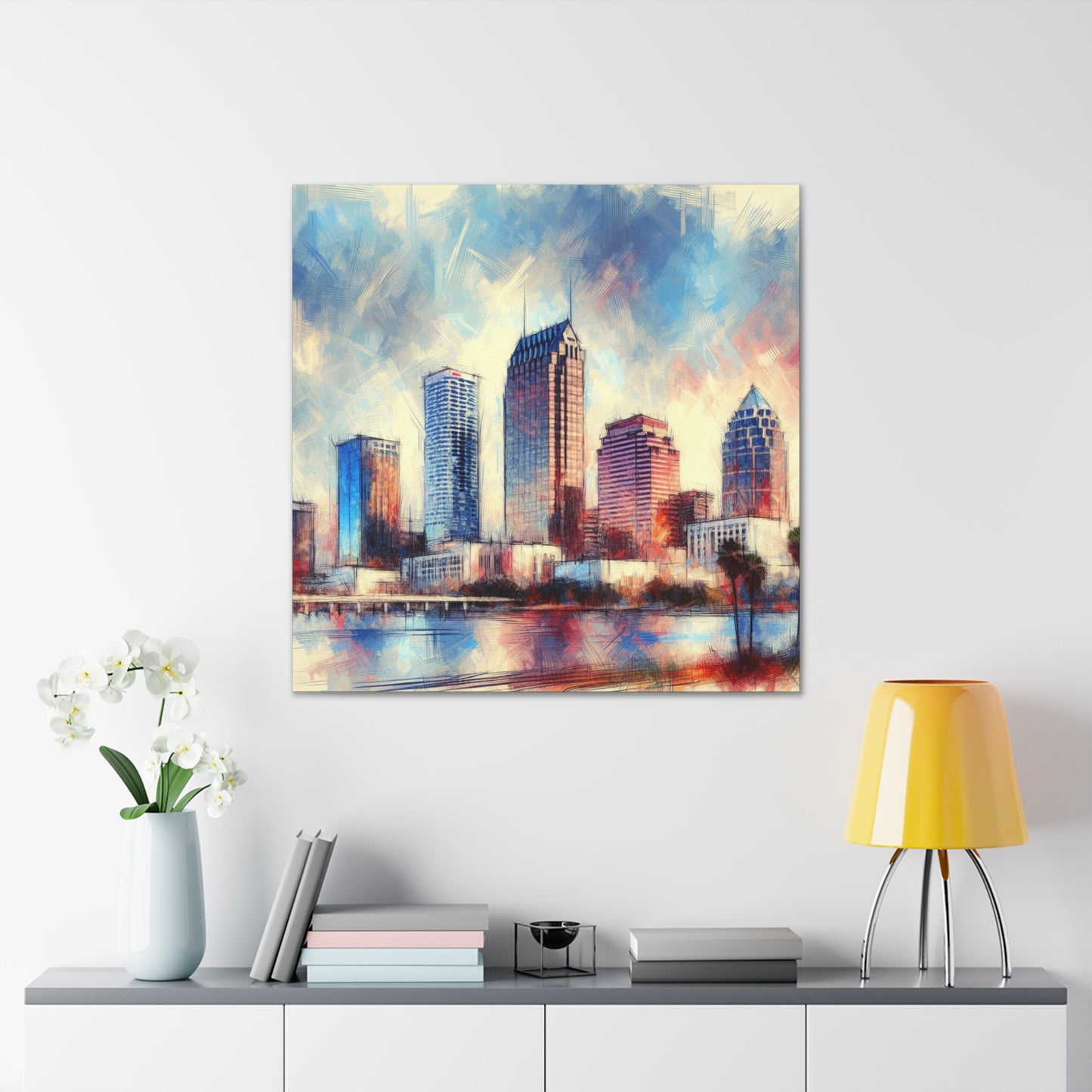 "Vibrant Urban Sunshine" - Canvas