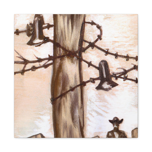 Barbed Wire Iron Work - Canvas