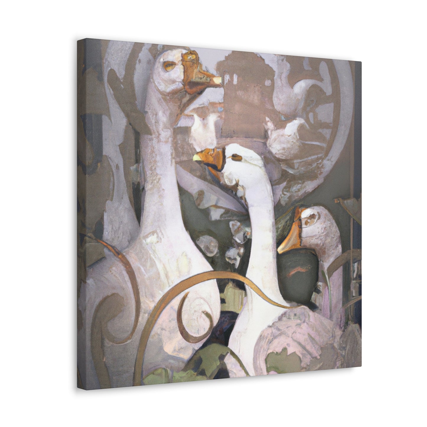 Geese of Art Nouveau - Canvas