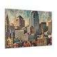 Cincy: Vibrant Urban Mosaic - Canvas