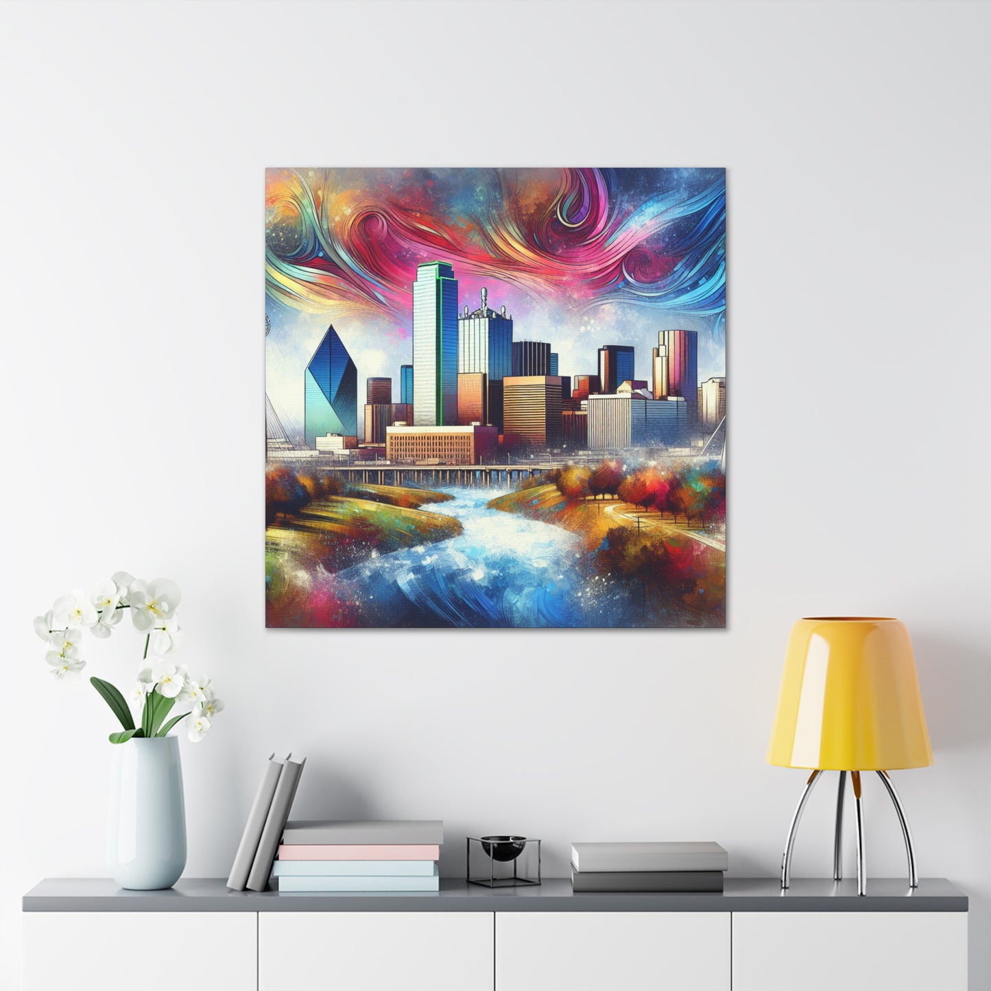 Vintage Dallas Dreamscape - Canvas