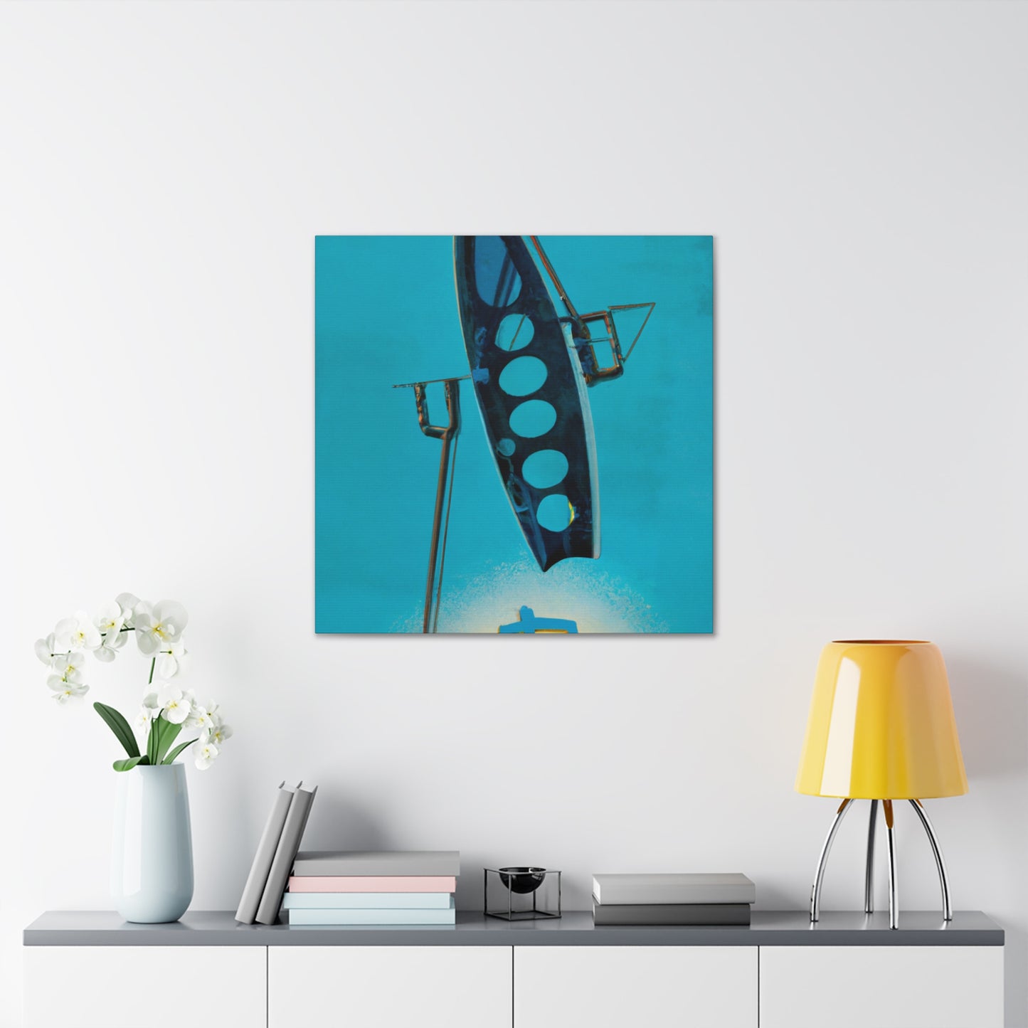 Surfing the Abstract Wave - Canvas