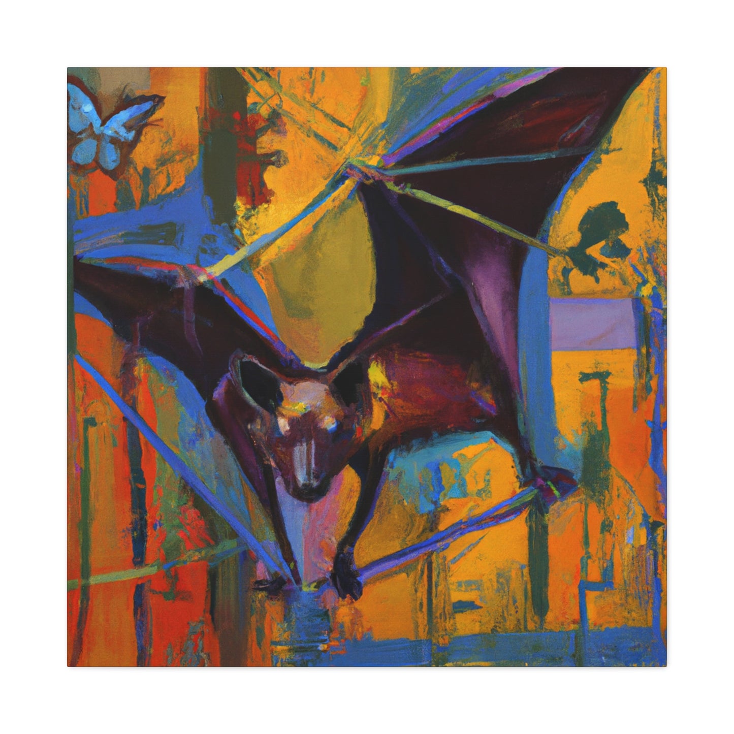 "Indian Flying Fox Flight" - Canvas