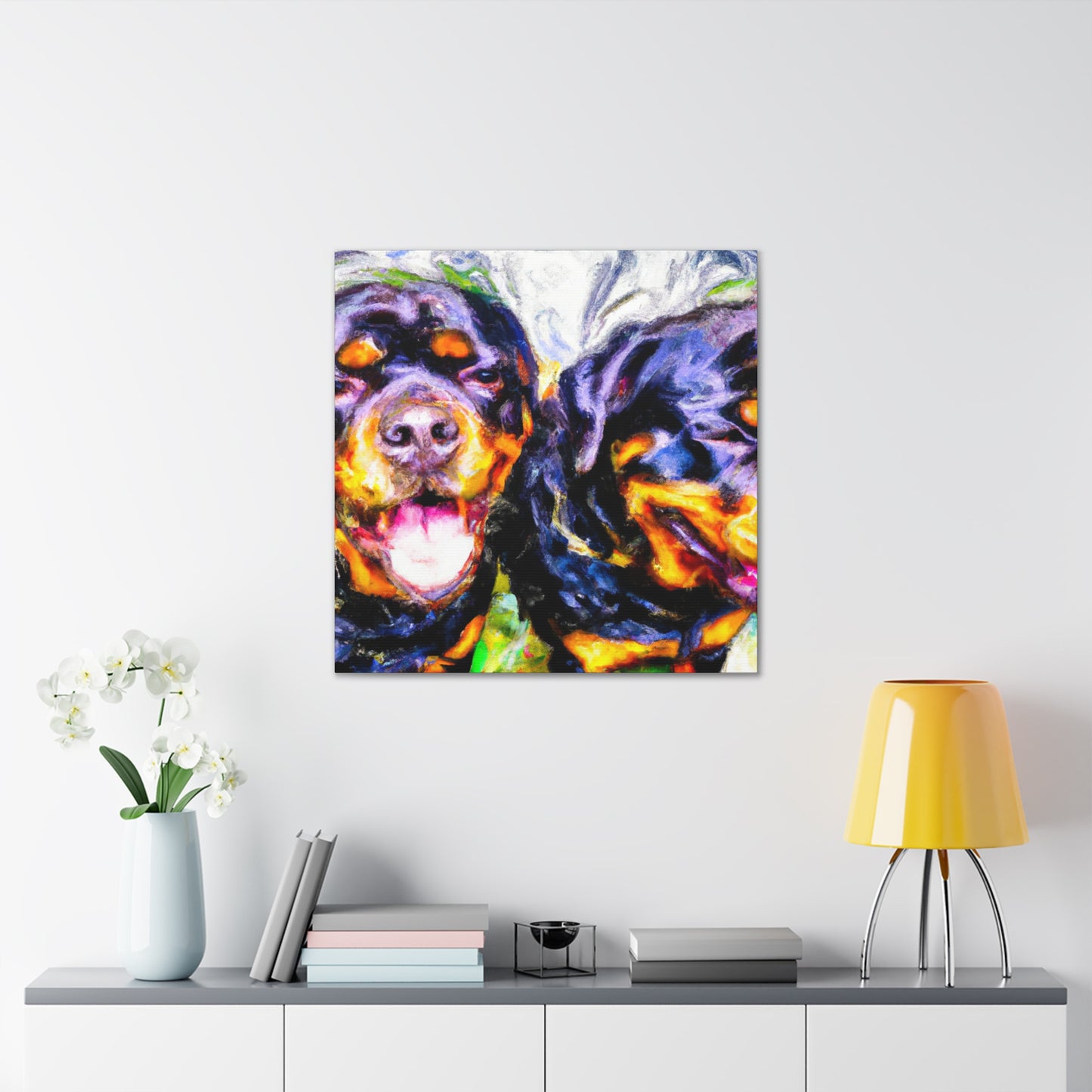 Fierce Rottweiler Impression - Canvas