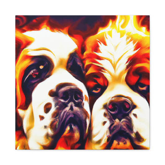 "Saint Bernard's Divine Slumber" - Canvas