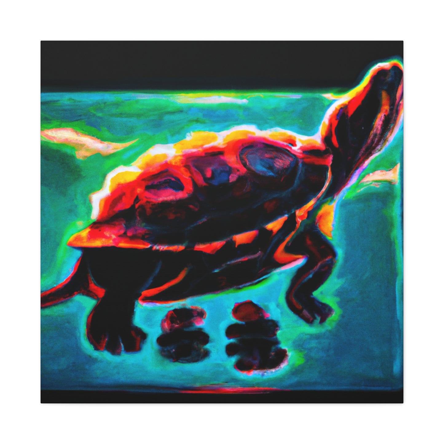 "Turtle of Art Deco" - Canvas