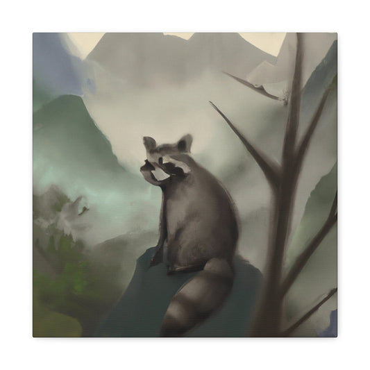 "Raccoon in the City" - Canvas