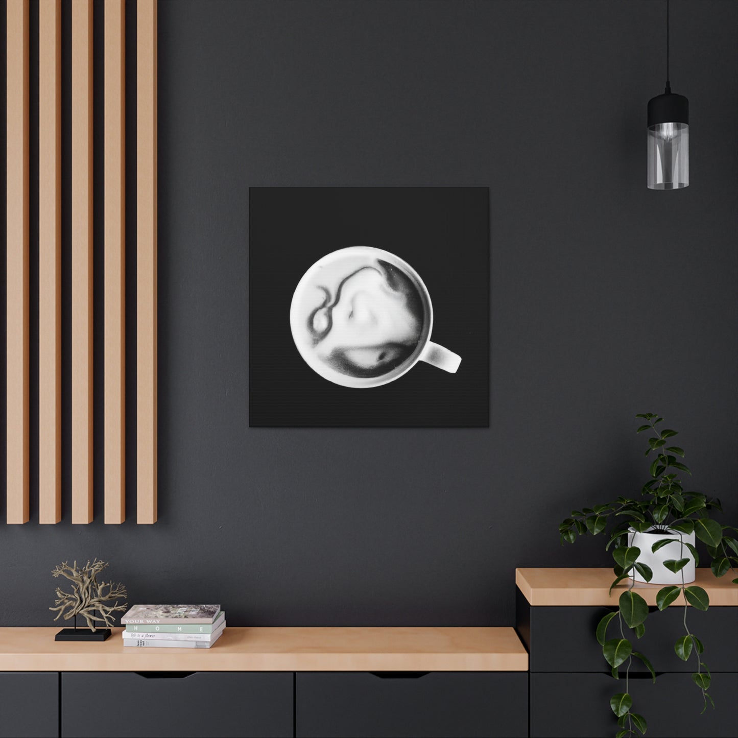 "Cappucino Minimalism Art" - Canvas