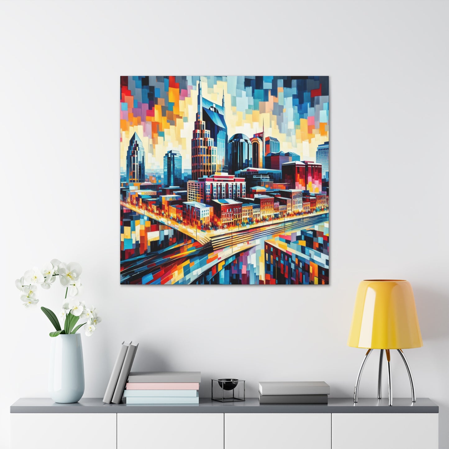 "Vibrant Nashville Melodies" - Canvas