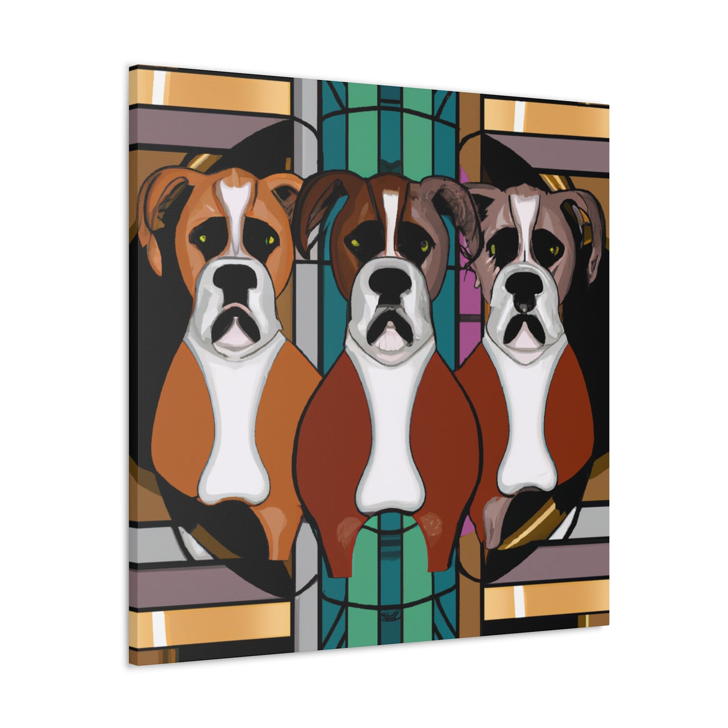 "Boxer's Bold Brilliance" - Canvas