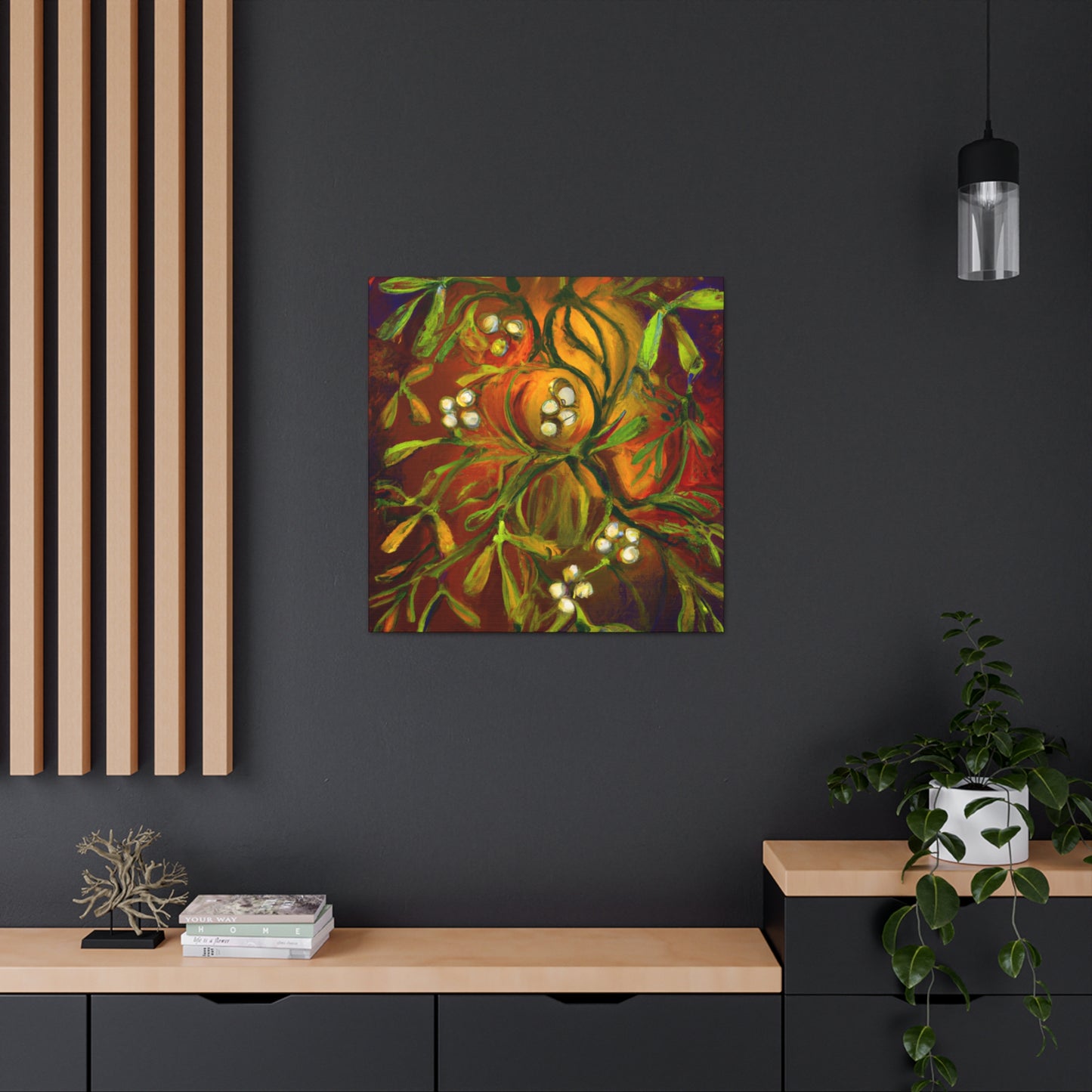 Mistletoe Magic Scene - Canvas