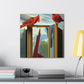 Cardinals in Dreamscape - Canvas