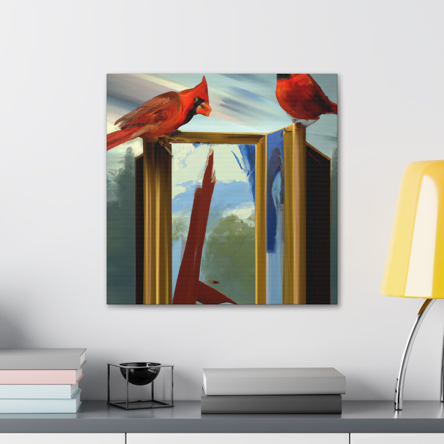 Cardinals in Dreamscape - Canvas