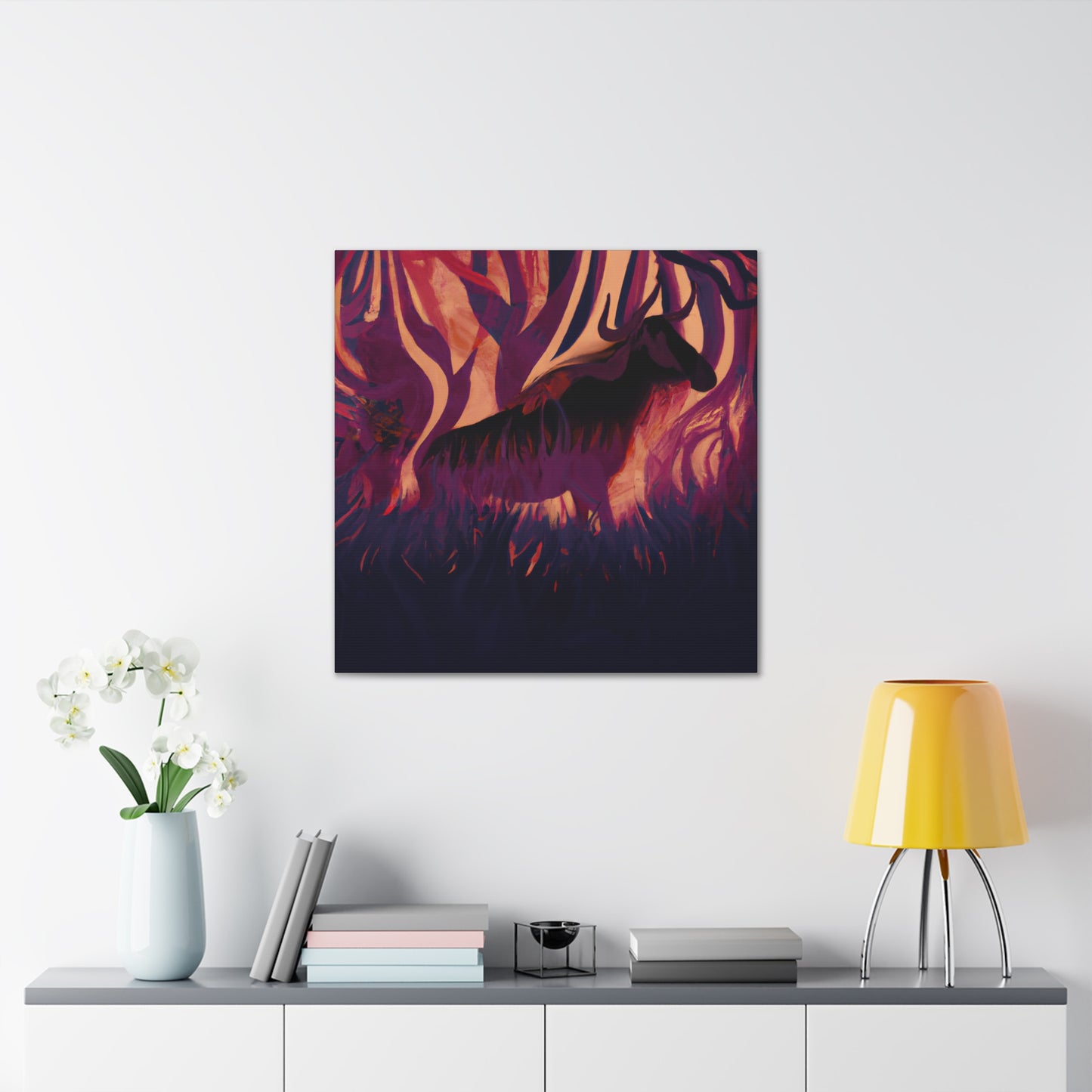 Wildebeest in Bloom - Canvas