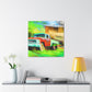 Vintage Pickup Truck Art - Canvas