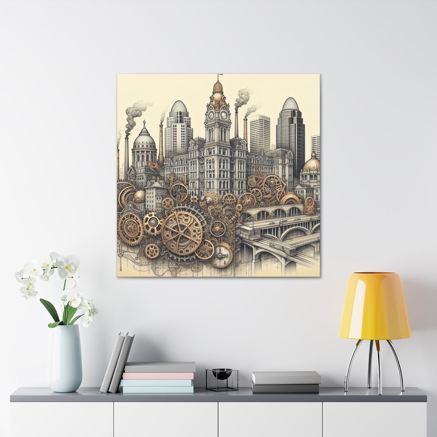 "Cincinnati's Gilded Brilliance" - Canvas