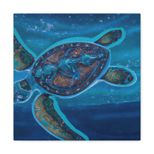 "Sea Turtle Awakening" - Canvas