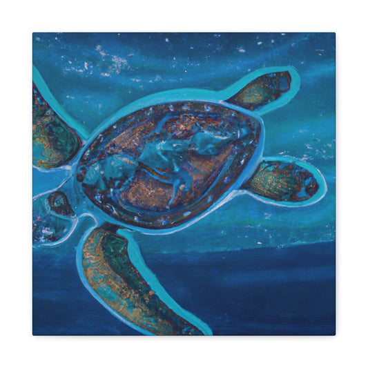 "Sea Turtle Awakening" - Canvas